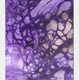 Małgorzata Biendara, Фиолетовая линия, Акварелі - папір, 21 x 30