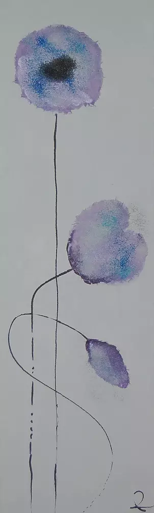 Rachel McCullock - Purple Poppies