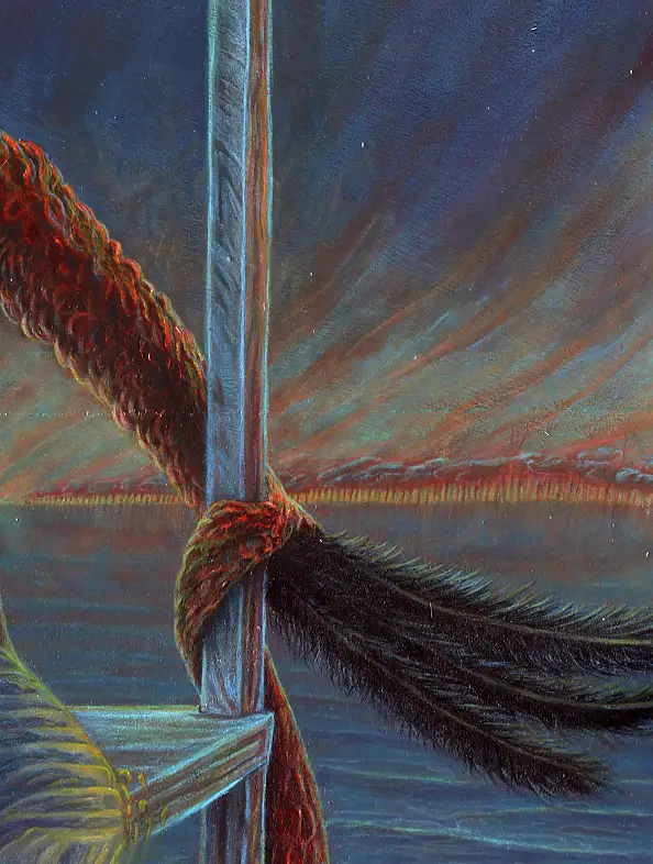 Krzysztof Polaczenko, Puste gniazdo, Obraz akrylowy - płyta, 80 x 100
