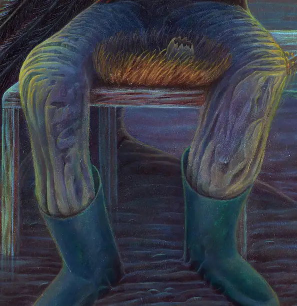 Krzysztof Polaczenko, Puste gniazdo, Obraz akrylowy - płyta, 80 x 100