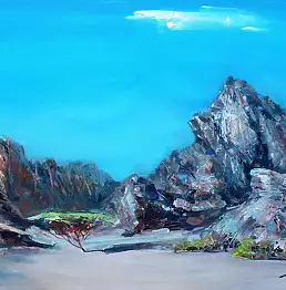 Henadzy Havartsou, Pustynia 4, Obraz olejny - płótno, 70 x 50