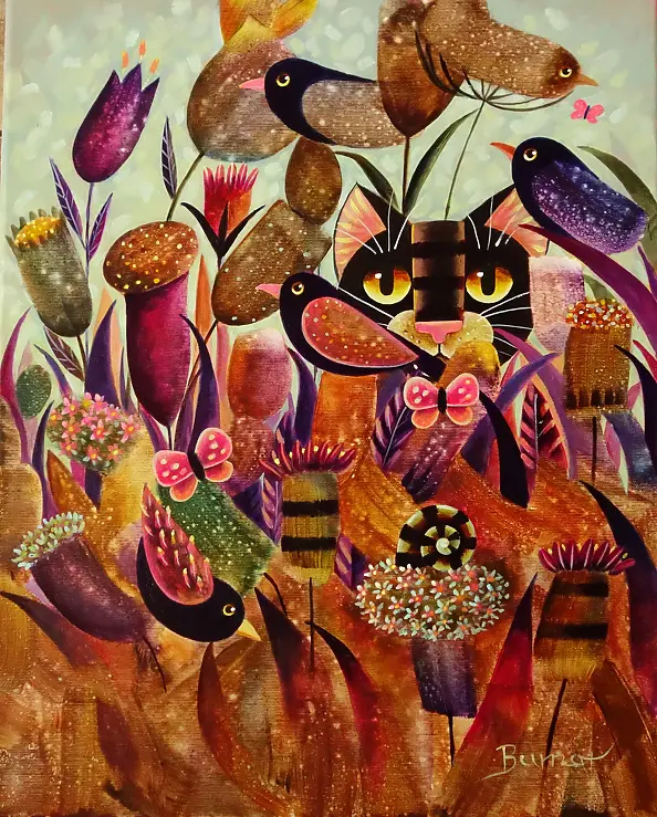 Wiesława Burnat - The fluffy redness of the meadow