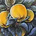 Yana Yeremenko - "QUINCE IN THE MOONLIGHT" pastel drawing