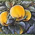 Yana Yeremenko - "QUINCE IN THE MOONLIGHT" pastel drawing