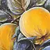 Yana Yeremenko - "QUINCE IN THE MOONLIGHT" pastel drawing