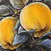 Yana Yeremenko - "QUINCE IN THE MOONLIGHT" pastel drawing