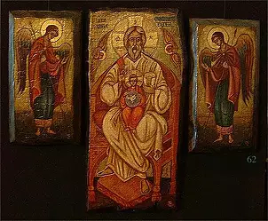 Tadeusz Zieliński - Icon - Archangel Gabriel, Michael, Trinity