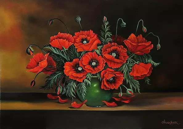 Czesław Szwajkosz - RED POPPIES
