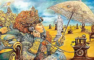 Marcin Jakub Kochański, DESERT ROSE, Oil painting - canvas, 120 x 80