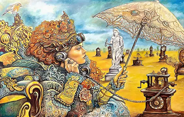 Marcin Jakub Kochański, DESERT ROSE, Oil painting - canvas, 120 x 80