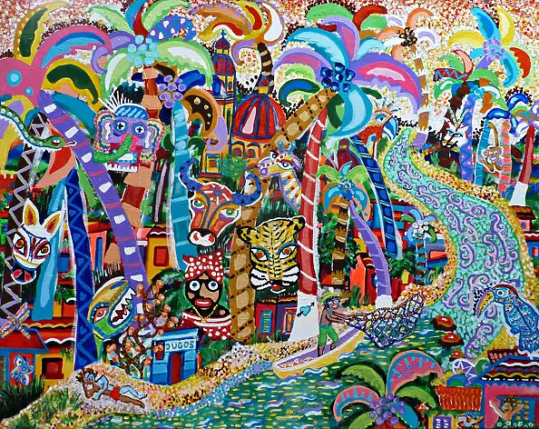 Magdalena Giesek - MAGDALENA RIVER dressed in CARNIVAL