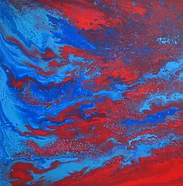 JAN WYDMA, R 06, Акрилова картина - холст, 80 x 80