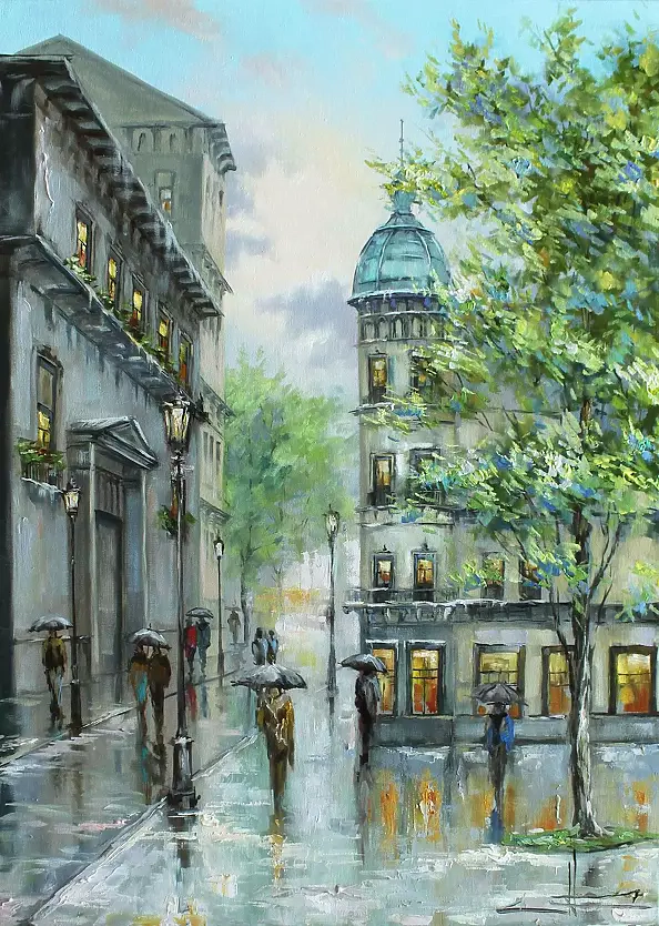 Marina Kozlowska - "Rain in Oviedo. Spain."