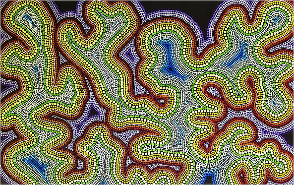 Mariusz Czajkowski - Dragon arc-en-ciel Inspirations aborigènes modernes