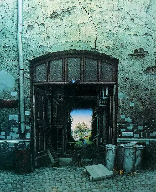 Jacek Yerka - Raj w podwórzu