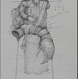 Jan Sumiga, сила закона,  - папір, 15 x 21