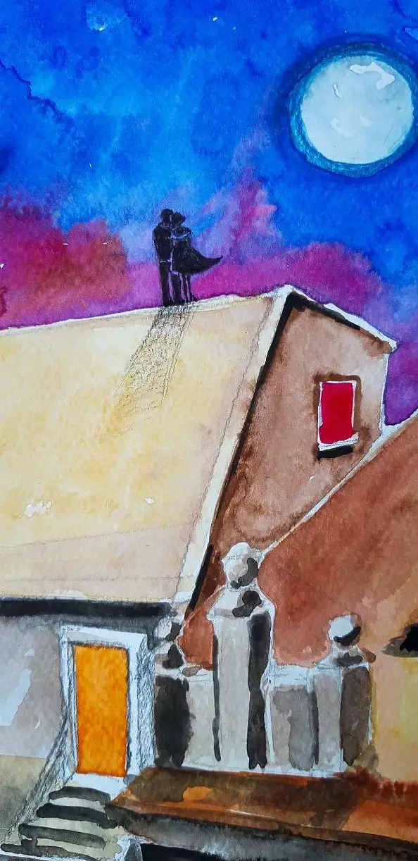 Adriana Laube - A date on the roof