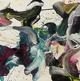 M Biffi, Raw wildes # 2 ..., Acrylgemälde - Leinwand, 150 x 100