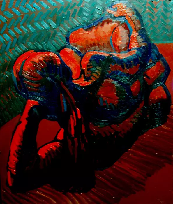 Drozdova Mariia - Reclining in the red light