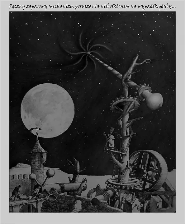 Waldemar Wroński - Ręczny zapasowy mechanizm poruszania nieboskłonem na wypadek gdyby..