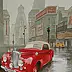 Mariusz Majewski - Red Bentley in Rainy New York