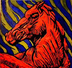 Drozdova Mariia - Red Horse