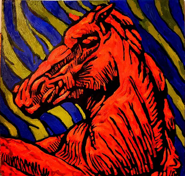 Drozdova Mariia - Red Horse