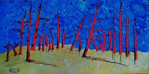 Dorota Mitranka - Red Trees