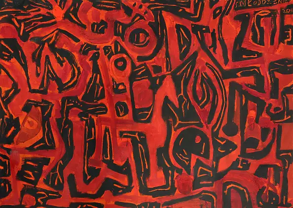 Stanisław Młodożeniec - Red and Black