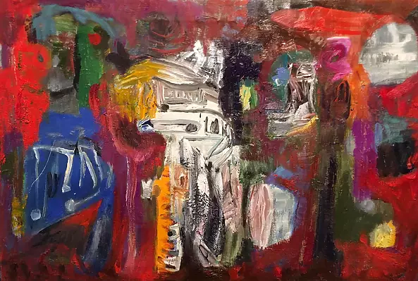 Stanisław Młodożeniec - Red composition