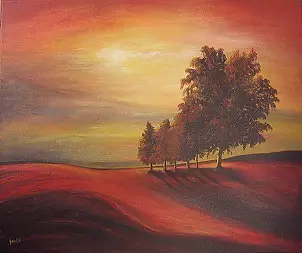 Ewa Gawlik - Pejzaż czerwony