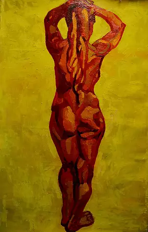 Drozdova Mariia - Red nude