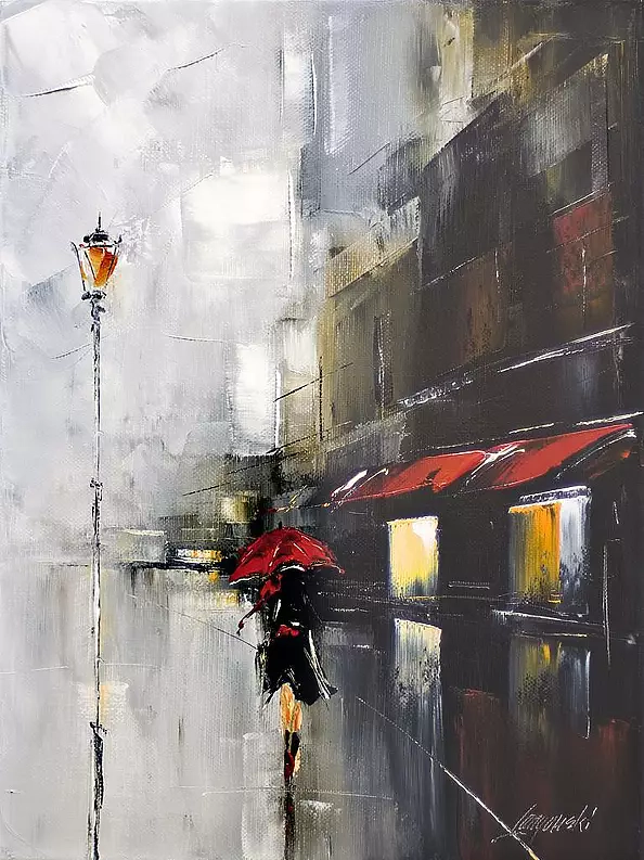 Marek Langowski - red umbrella