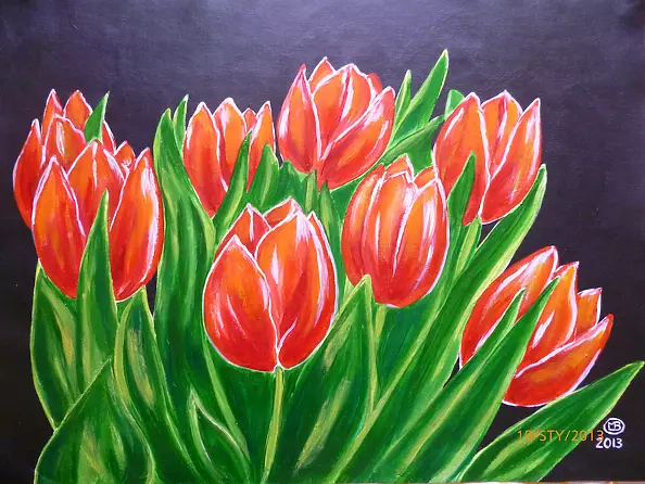 Marianna Małgorzata Bakanowicz - Red-orange Grażynki-2013