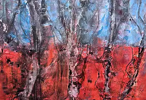 Ewa Mościszko, Redwoods , Obraz akrylowy - , 100 x 70