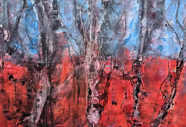 Ewa Mościszko, Redwoods , Obraz akrylowy - , 100 x 70