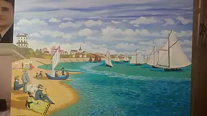 Aleksandra Gaweł Krajska - Regatta in Sainte-Adresse based on Monet