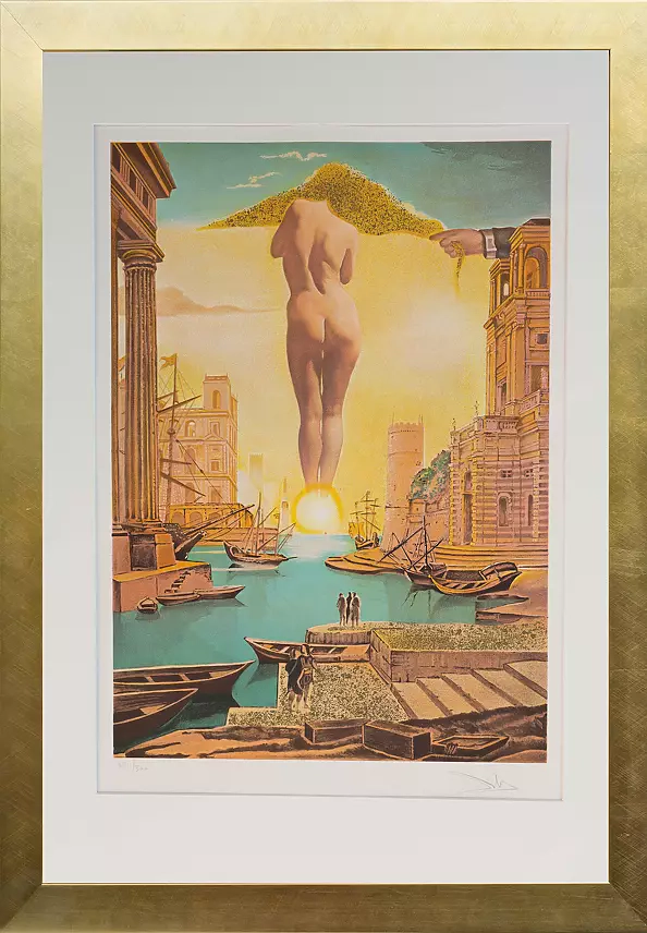 Salvador Dali - Dale's hand pulling the Golden Runo