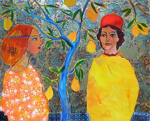   - Renaissance Lovers with a Lemon Tree