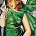 Mirosław Sobiech - Reproduced by Tamara Łempicka. A girl in a green dress
