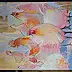 Magda Malinowska, Die Republik des Hinterhofs, Acrylgemälde - Leinwand, 150 x 70