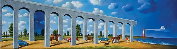 Rafał Olbiński - OBRAZ OLEJNY - Rhetorical hyperbole