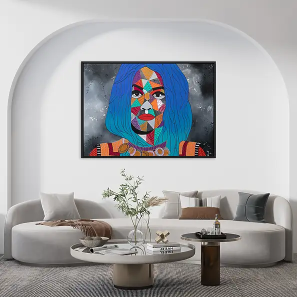 Monika Mrowiec, Rita: portret II, Obraz olejny, Relief - płótno, 100 x 70