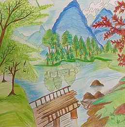Anila Saxena, rivers, Bleistift - Papier, 21 x 29