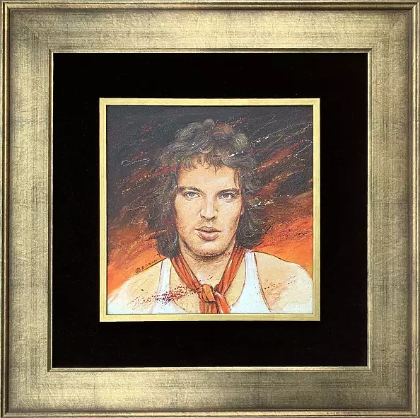 Rafał Olbiński - Rock Star - OIL PAINTING ON CARTON