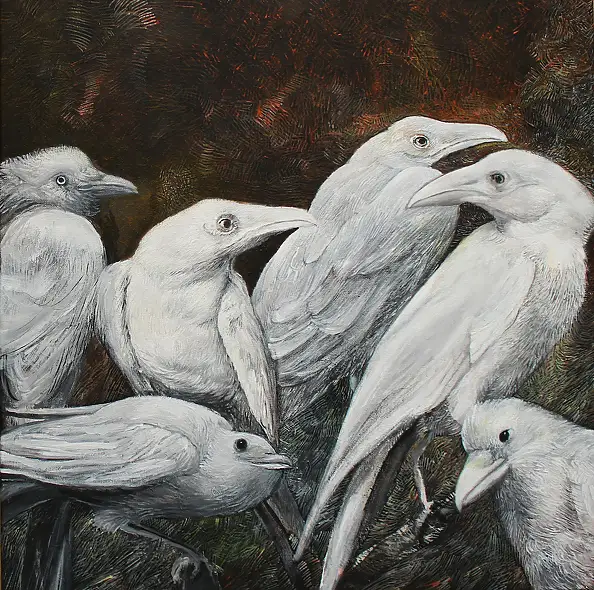Iza Jaśniewska, Family photography, Acrylic painting - canvas, 50 x 50