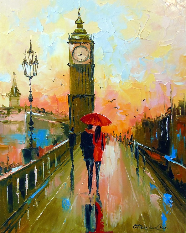 Olha Darchuk - Romance of London in the evening