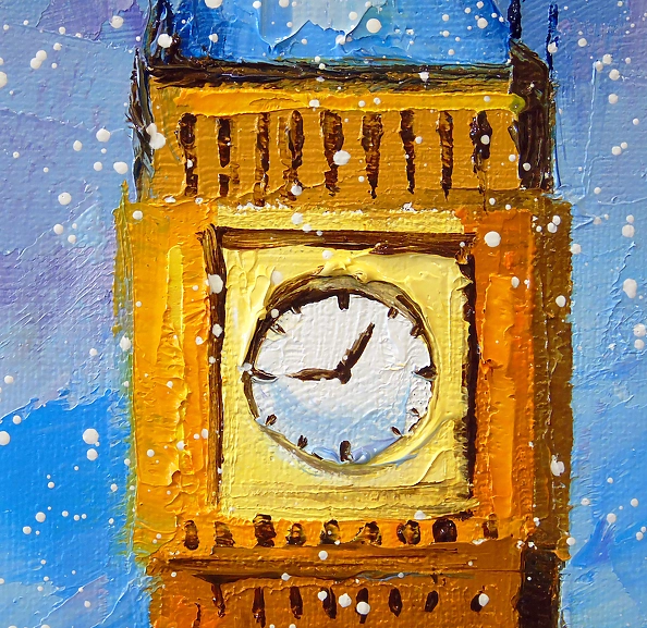 Olha Darchuk - Romantic snowfall in London