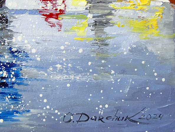 Olha Darchuk - Romantic snowfall in London