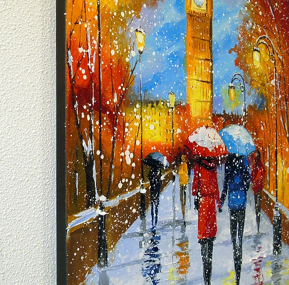 Olha Darchuk - Romantic snowfall in London